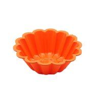 Bestwoohome Silicone French Cake Pans 8 Inch Non Stick Heat Resistant Flower Baking Molds (Green) N4