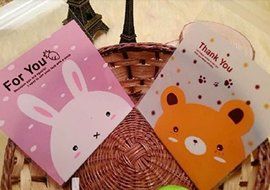 ONOR-Tech 100 PCS Lovely Cute OPP Self Adhesive Cookie Bakery Candy Biscuit Treat Gift Diy Plastic Bag (Flower) N37