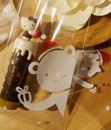 ONOR-Tech 100 PCS Lovely Cute OPP Self Adhesive Cookie Bakery Candy Biscuit Treat Gift Diy Plastic Bag (Flower) N40