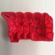 FLY Train Shape Big Silicone Cake Mold Fondant Bakeware Craft Molds For Baking N7