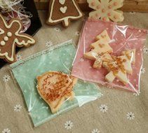 ONOR-Tech 100 PCS Lovely Cute OPP Self Adhesive Cookie Bakery Candy Biscuit Treat Gift Diy Plastic Bag (Flower) N44