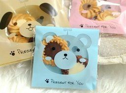 ONOR-Tech 100 PCS Lovely Cute OPP Self Adhesive Cookie Bakery Candy Biscuit Treat Gift Diy Plastic Bag (Flower) N45