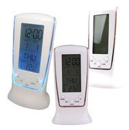 Modern Unique phone Calendar Thermometer Backlight LED Screen Digital Alarm Clock Desktop Clock PTSP