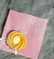 ONOR-Tech 100 PCS Lovely Cute OPP Self Adhesive Cookie Bakery Candy Biscuit Treat Gift Diy Plastic Bag (Flower) N50