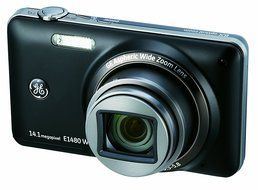 GE E1480W 14MP Digital Camera with 8X Optical Zoom and 3.0-Inch LCD with Auto Brightness (Silver) N4