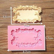 HT BAKEWARE | Classical Frame with Lovely Flower Border Silicone Mold N4