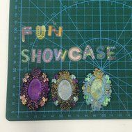 Funshowcase Sugarcraft Cameo Oval Frame Candy Silicone Mold for Fondant Cake Decoration, Cupcake Topper, Polymer...