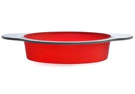 Silicone Round Cake Pan | Large 9-inch Baking Cake Mold by Boxiki Kitchen | Best Non-Stick Bakeware | FDA-Approved...