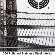 KingsBottle 140 Can 1-Door Under Counter Beverage Cooler, Heating Glass N2