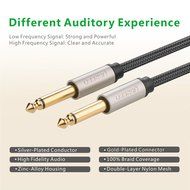 Ugreen Gold Plated Premium 6.35mm Mono Jack 1/8" TS Cable Unbalanced Guitar Patch Cords/Instrument Cable Male... N8