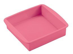 Parukinzoku suite Cross Heart-to-silicone square cake baked type 17cm Pink D-2063