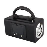 Yosoo Portable Mini Wooden Bass Stereo FM Radio Speaker mp3 player FM remote control desktop stereo speaker audio...