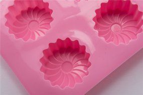 6 Cavity Windmill Shape Cake Chocolate Pudding Jelly Tart Soap Art Craft Resin DIY Mold Heat Resistant N2