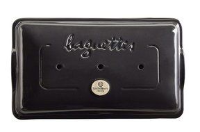 Emile Henry Made In France Flame Baguette Baker, 15.4 x 9.4", Charcoal N2