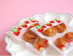 ONOR-Tech 100 PCS Lovely Cute OPP Self Adhesive Cookie Bakery Candy Biscuit Treat Gift Diy Plastic Bag (Flower) N63