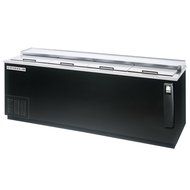 Beverage-Air DW94-B 95&quot; Deep Well Bottle Cooler 4 Lids and 6 Dividers 28.5 cu.ft. Capacity Black Exterior and...