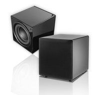 OSD Audio PS88 Dual 8-inch Compact Woofer Home Theatre Subwoofer, Gloss Black N3