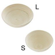 iEFiEL Sourdough Brotform Bread Dough Proofing Handmade Rising Rattan Banneton Basket (1, Medium Oblong (9.8*5.9... N10