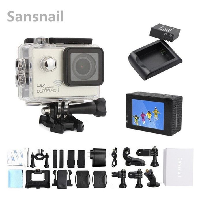 Original 4K 24fps camera SJ8000 WiFi Sports Action Video Camera DV Novatek NT96660 Helmet Cam 2 " Sunsnail waterproof... N2