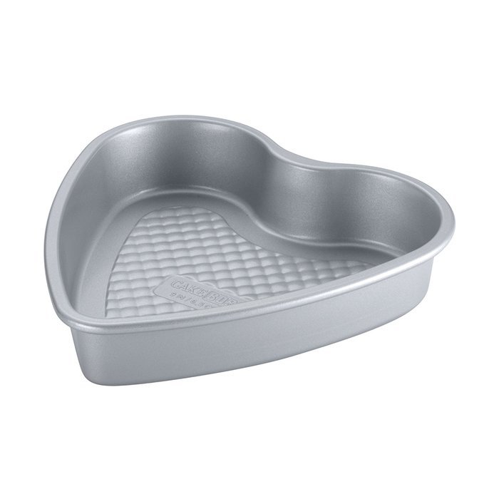 Cake Boss Professional Nonstick Bakeware 9-Inch Heart Cake Pan, Silver N3