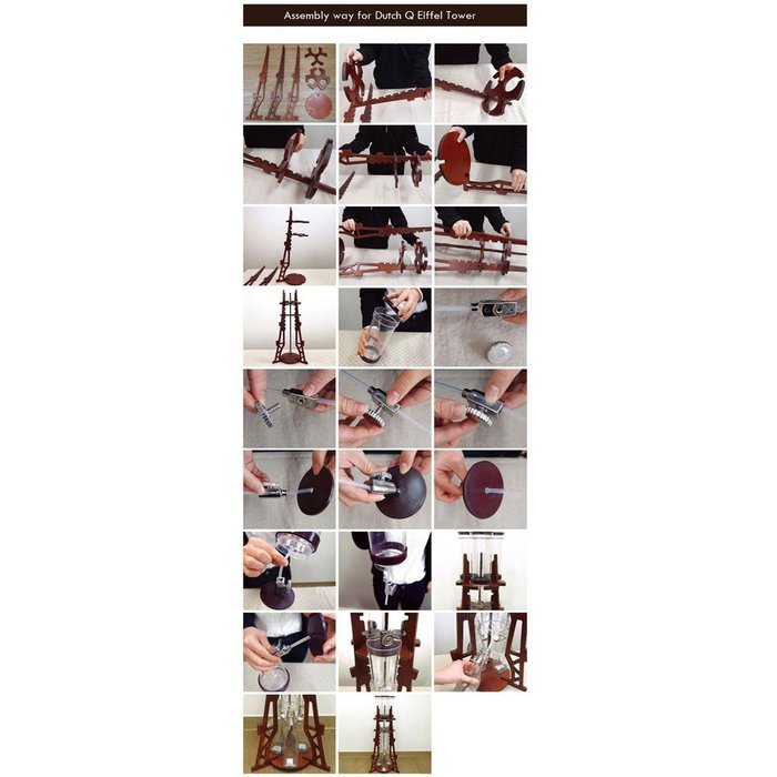 Dutch Q Cold Brew Coffee Iced Coffee Maker Wooden Eiffel Tower Home Hand Drip Dutch Machine &PDF English File... N3