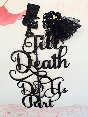 Till Death Do Us Part Skull Cake Topper N5