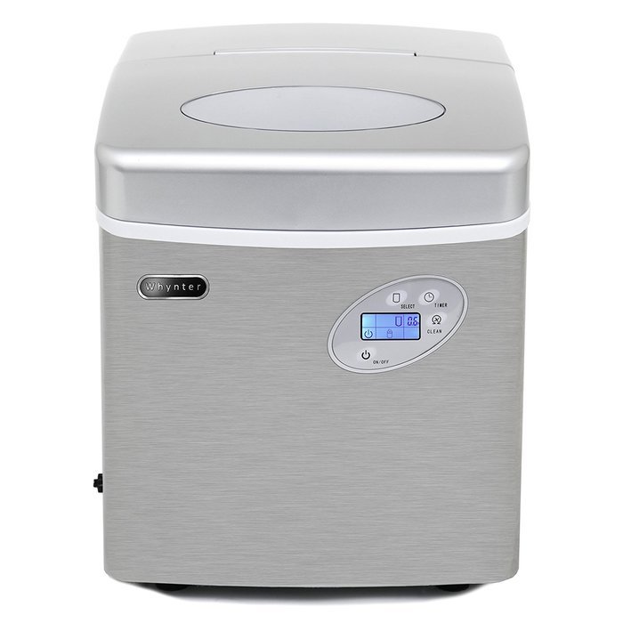 Whynter IMC-491DC Portable Ice Maker with Water Connection, 49 lb. Capacity, Stainless Steel N4
