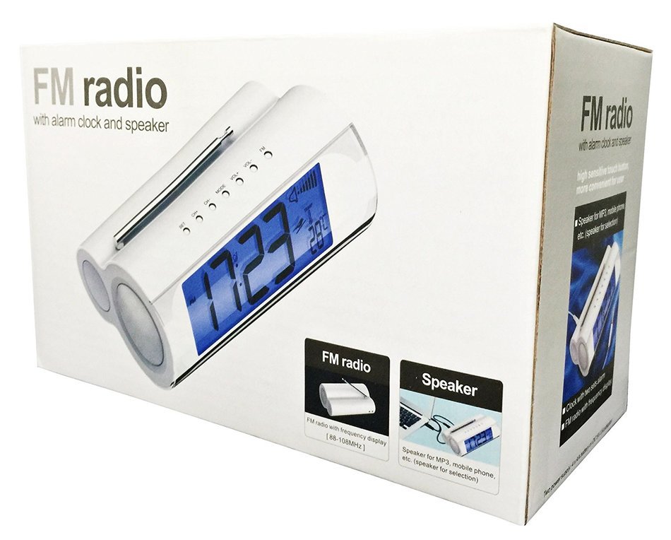 FM Radio Alarm Clocks Speakers Led Screen For Cell Phone Laptop Mp3 Gifts