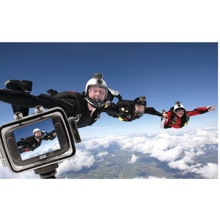 1 - 5.0 Megapixel 720p Sport Action Camera with 2" Touchscreen (Orange), 2" touchscreen for video playback & settings... N4