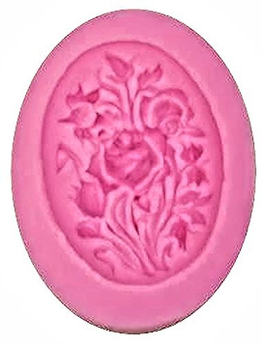 Flower Cameo Silicone Mold for Fondant, Gum Paste, Chocolate, Crafts N2