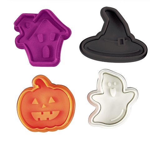 Fox Run Brands 67065 4-Piece Halloween Fondant Plunger Cutter Set