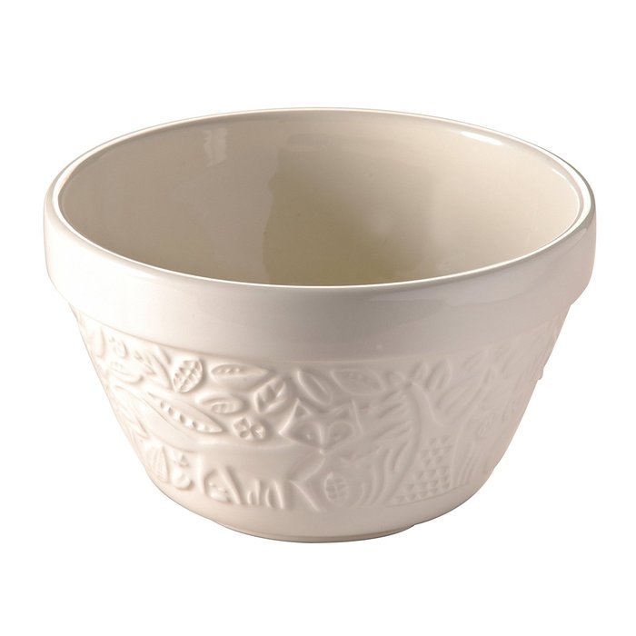 Mason Cash In The Forest Fox Steam Bowl (British Term - Pudding Basin), Cream, 0.95-Quart, 6-1/4 by 6-1/4 by 3... N2