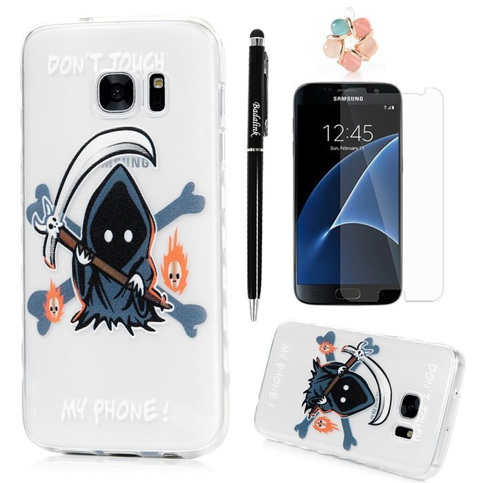 Badalink Galaxy S7 Case Shock-Absorbing Drop Protection TPU Bumper Protective Back Cover Slim-Fit Flexible Easy... N19