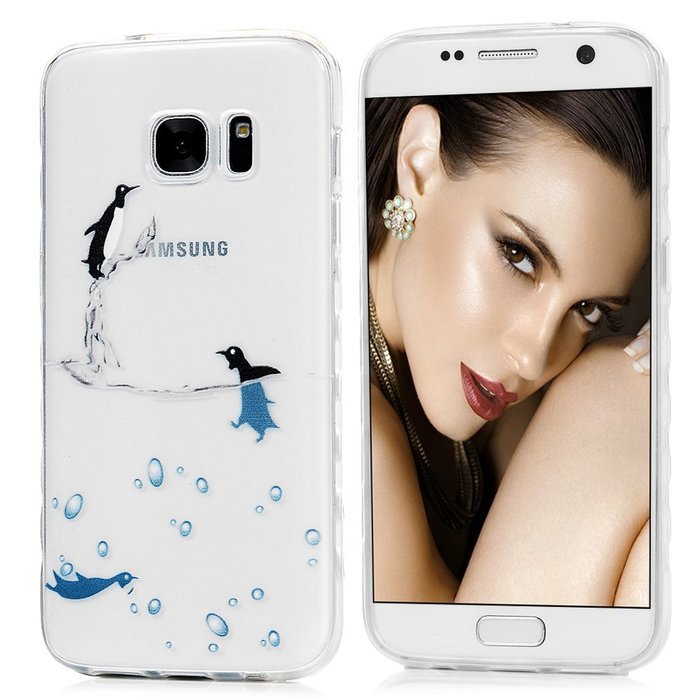 Badalink Galaxy S7 Case Shock-Absorbing Drop Protection TPU Bumper Protective Back Cover Slim-Fit Flexible Easy... N23