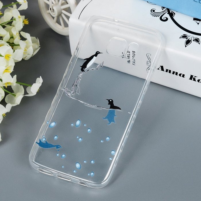 Badalink Galaxy S7 Case Shock-Absorbing Drop Protection TPU Bumper Protective Back Cover Slim-Fit Flexible Easy... N24