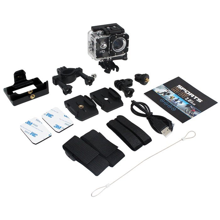 Matego 1080P HD Action Camera 30 Meters Underwater Video DVR Camera with 2 Inch Screen 150 Degree Wide-angle Lens... N3