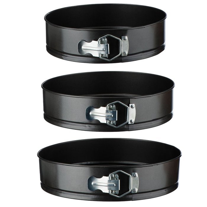 Gabkey 7 inch circular Springform interlocking and leak-proof seal carbon Cake Pan N6