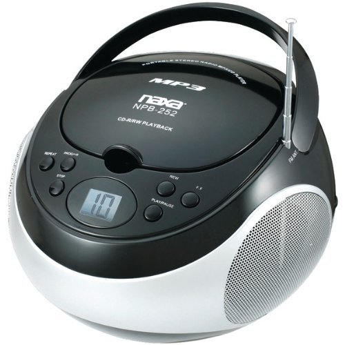Naxa Portable Cd/Mp3 Player With Am/Fm Stereo (Black) "Product Category: Boom Boxes/Boom Boxes"