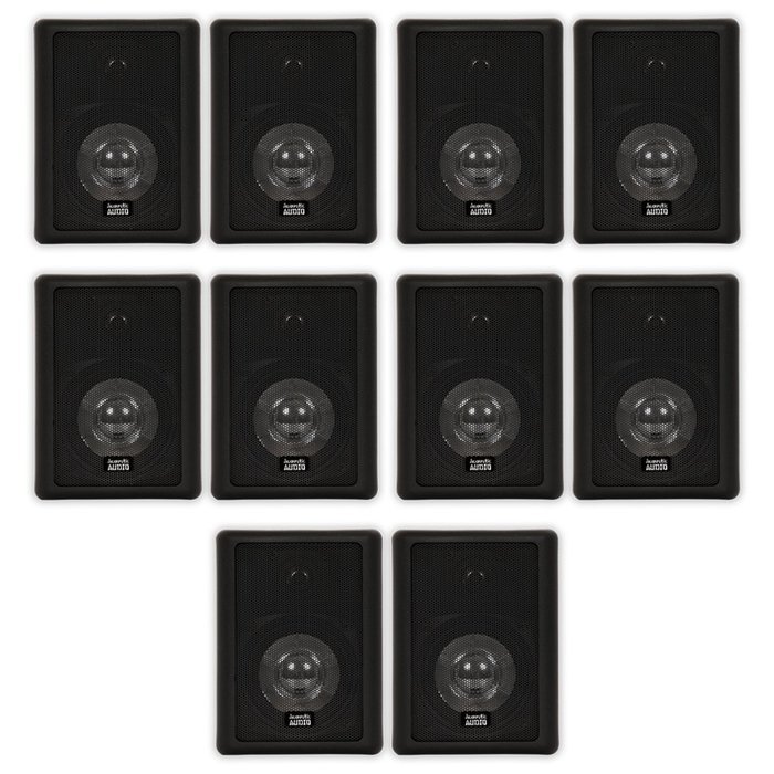 Acoustic Audio 151B Indoor Outdoor 2 Way Speakers 3000 Watt Black 5 Pair Pack 151B-5Pr