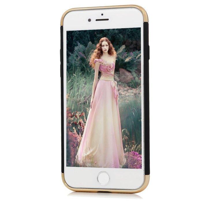 iPhone 7 Case (4.7 inch) - 3 in 1 High Impact Shockproof Anti-slip Lightweight Bumper Plating Frame Oleophobic...