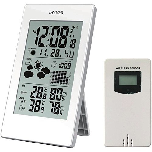 New TAYLOR 1735 Digital Weather Forecaster with Barometer & Alarm Clock