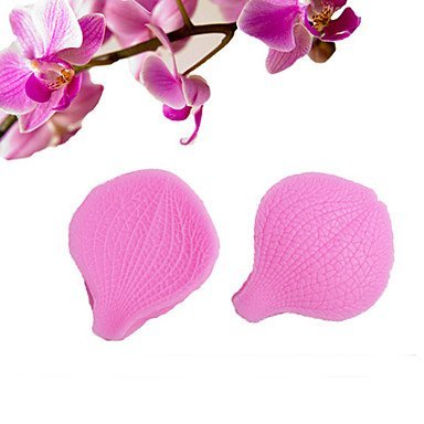 Y&XL&H Silicone Butterfly Orchid Petal Stainless Steel Cutter Flower Cutter Cake Decorating Moulds (Random Color) N5