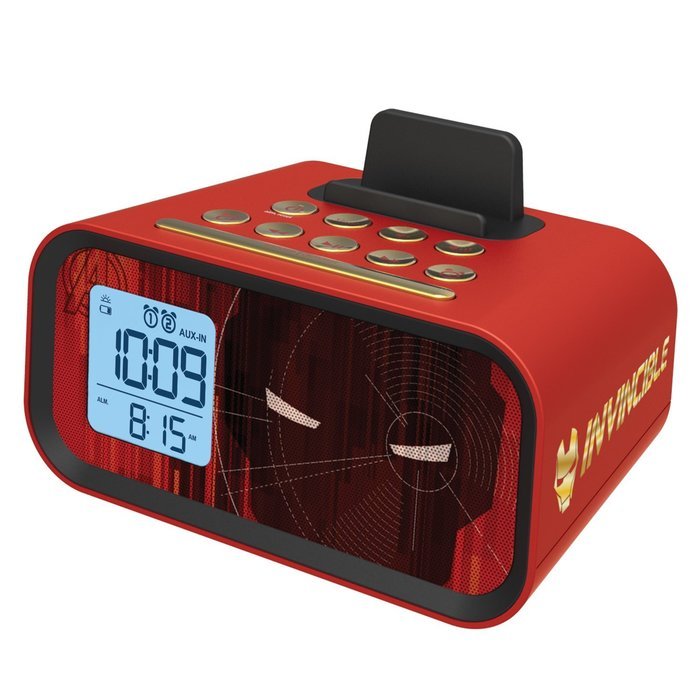 Iron Man Dual Alarm Clock Speaker System (MR-M23) N3