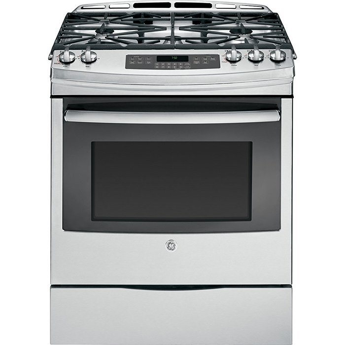 GE JGS750SEFSS 30" Stainless Steel Gas Slide-In Sealed Burner Range - Convection