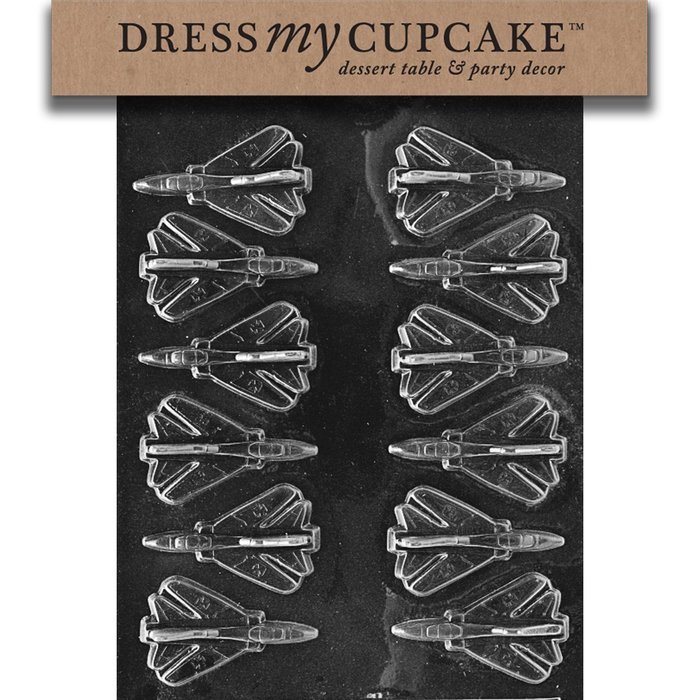Dress My Cupcake Chocolate Candy Mold, Airplanes