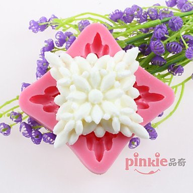 Y&XL&H A Square Flower Fondant Cake Chocolate Silicone Molds,Decoration Tools Bakeware N6