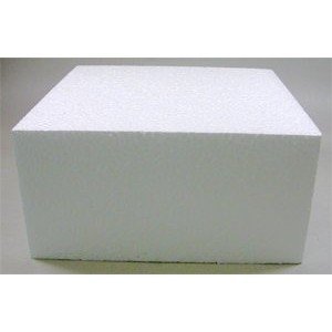 Golda's Kitchen Square Cake Dummy - 8" &times; 4"H