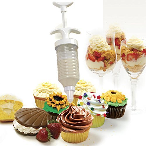Norpro Cupcake Filling Injector Cake Icing Decorating Set Frosting Cookie 8 Tips