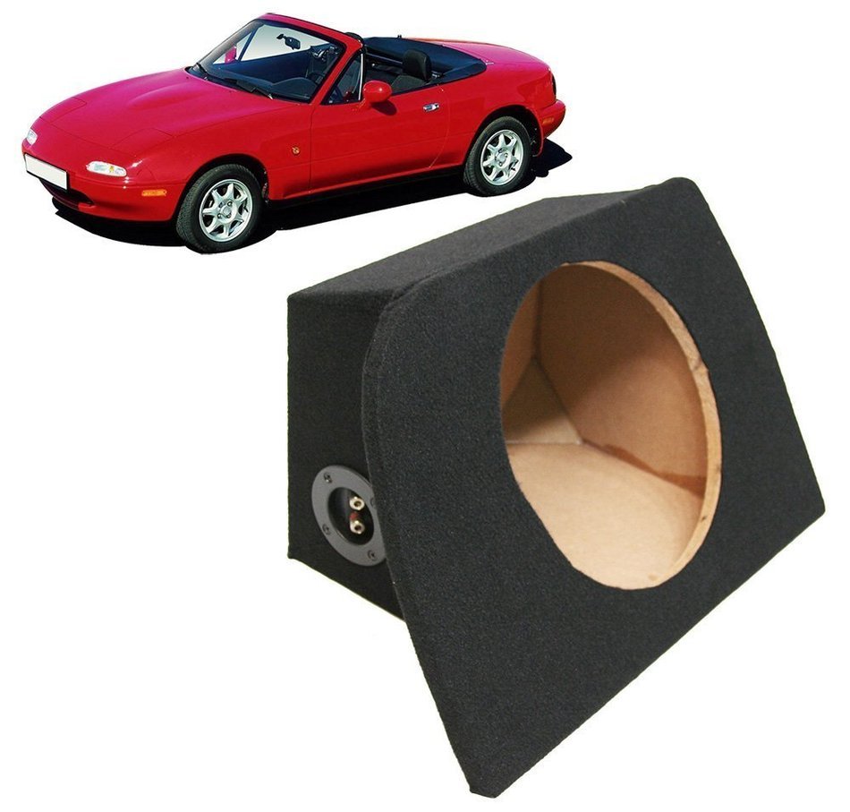 1990-2005 Mazda MX-5 Miata Custom Fit Single 10" Subwoofer Enclosure Sealed Sub Box N4