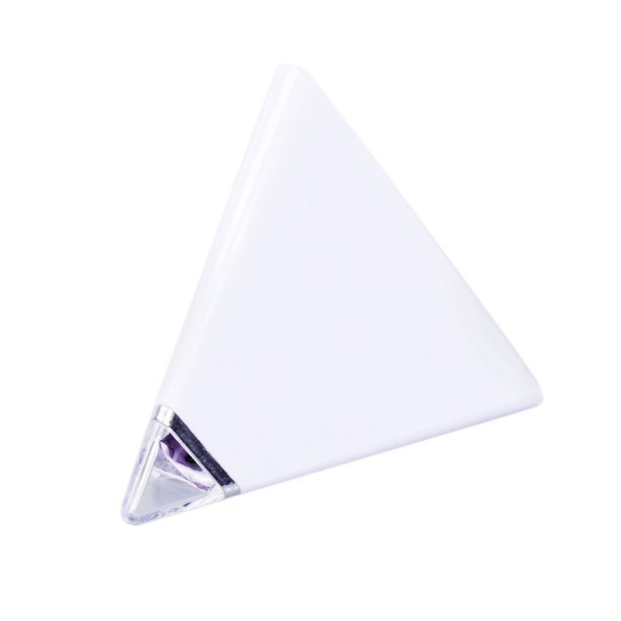 A-szcxtop LED 7 Color Changing Triangle Pyramid Digital Music Alarm Clock N4